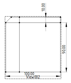 図. 垂直寸法、水平寸法の挿入