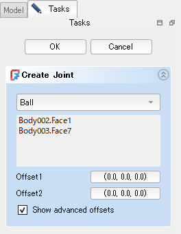 「Show advanced offsets」をチェック