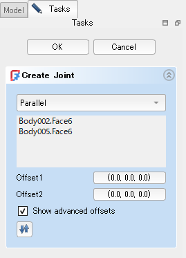 「Show advanced offsets」をチェック