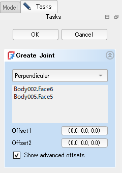 「Show advanced offsets」をチェック