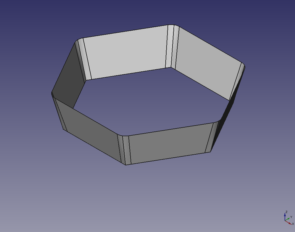freecad extrude part of a sketch